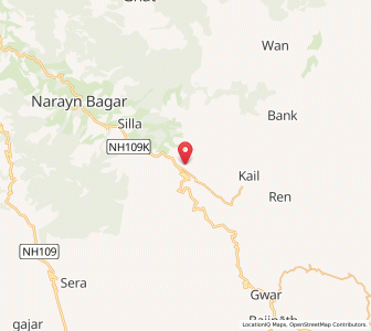 Map of Tharali, Uttarakhand