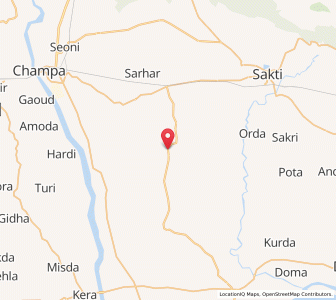 Map of Thathari, Chhattisgarh