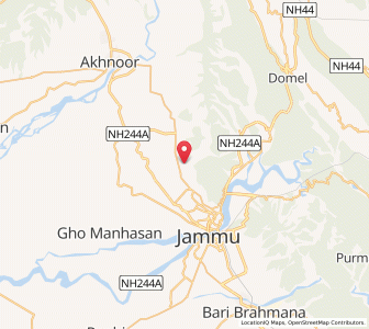 Map of Thatthar, Kashmir