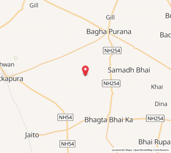 Map of Thatthi Bhai, Punjab