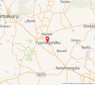 Map of Thayamanagondlu, Karnataka