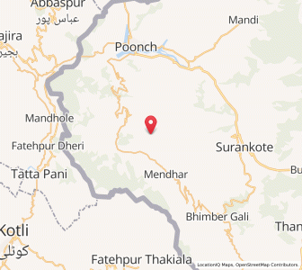 Map of Thera, Kashmir