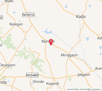Map of Thergaon, Maharashtra