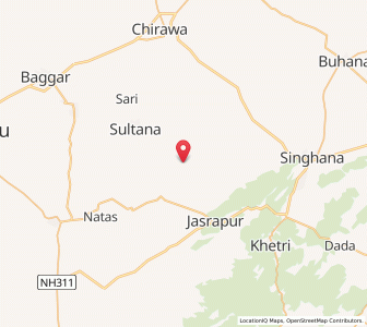Map of Thicholi, Rajasthan