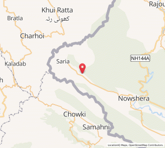 Map of Thikrian, Kashmir