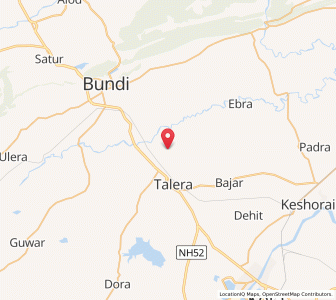 Map of Thikrid, Rajasthan