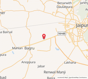 Map of Thikriya, Rajasthan