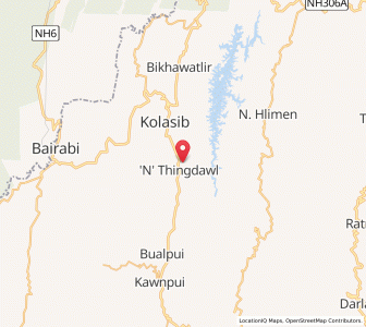 Map of Thindawl, Assam
