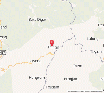 Map of Thingje, Assam