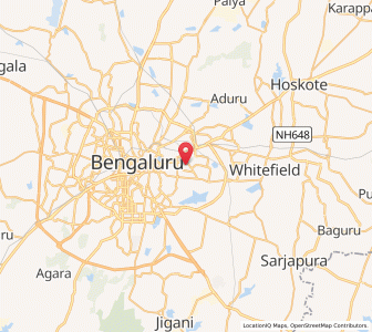 Map of Thippasandra, Karnataka