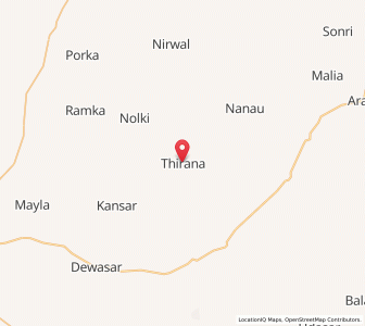 Map of Thirana, Rajasthan