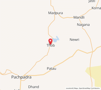Map of Thob, Rajasthan