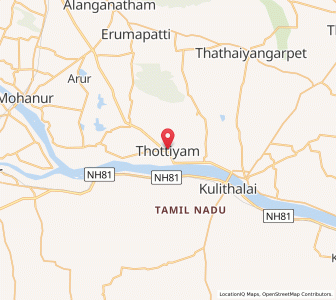 Map of Thottiyam, Tamil Nadu