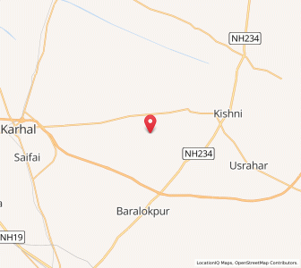 Map of Thulrai, Uttar Pradesh