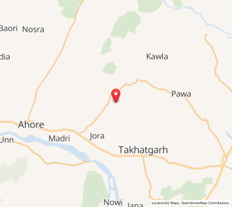 Map of Thumba, Rajasthan