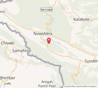 Map of Thus, Kashmir