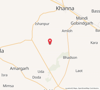 Map of Tibbi, Punjab
