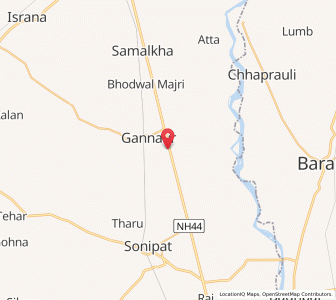 Map of Tibri, Haryana