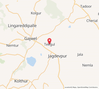 Map of Tigula, Andhra Pradesh