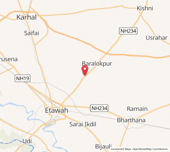 Map of Tikampur, Uttar Pradesh