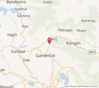 Map of Tikebagh, Kashmir