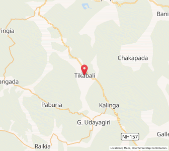 Map of Tikkaballi, Odisha