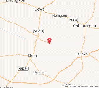 Map of Tikoria, Uttar Pradesh