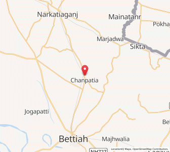Map of Tikulia, Bihar