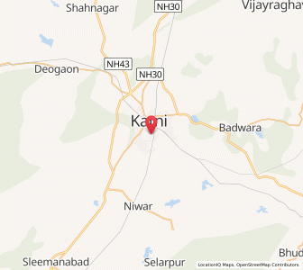 Map of Tikuri, Madhya Pradesh