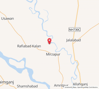 Map of Tilha, Uttar Pradesh