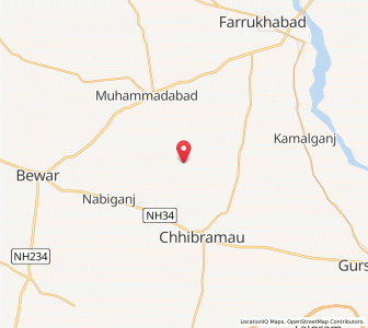 Map of Tilia, Uttar Pradesh
