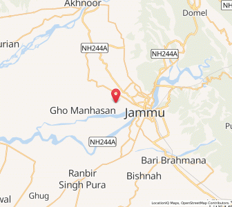 Map of Tilokpur, Kashmir