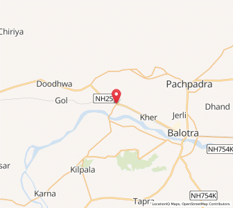 Map of Tilwara, Rajasthan