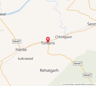 Map of Timurni, Madhya Pradesh