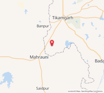 Map of Tindari, Madhya Pradesh
