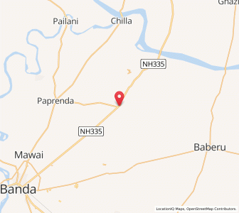 Map of Tindwari, Uttar Pradesh
