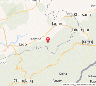 Map of Tipang, Arunachal Pradesh