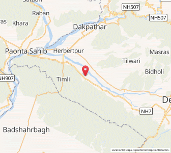 Map of Tiparpur, Uttarakhand