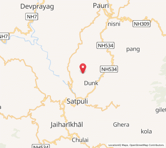 Map of Tir, Uttarakhand