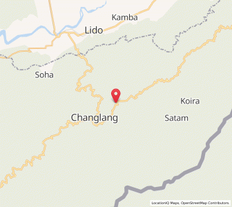 Map of Tirap, Arunachal Pradesh