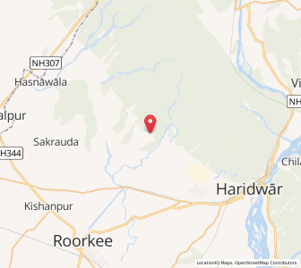Map of Tiro, Uttarakhand