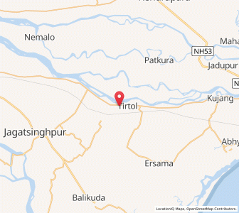 Map of Tirtol, Odisha