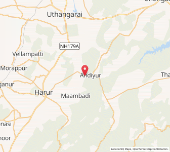 Map of Tirttamalai, Tamil Nadu