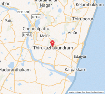 Map of Tirukkalikkunram, Tamil Nadu