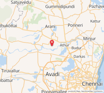 Map of Tirukkandalam, Tamil Nadu