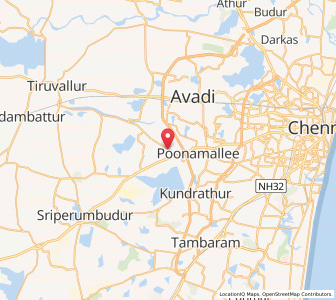 Map of Tirumeshi, Tamil Nadu