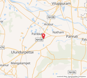 Map of Tirunamanallur, Tamil Nadu