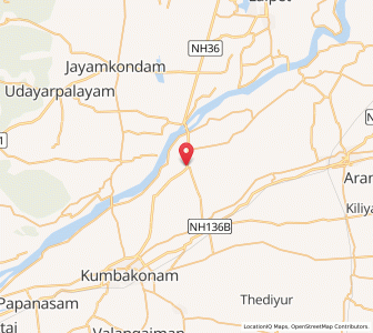 Map of Tirupananthal, Tamil Nadu