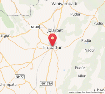 Map of Tirupattur, Tamil Nadu