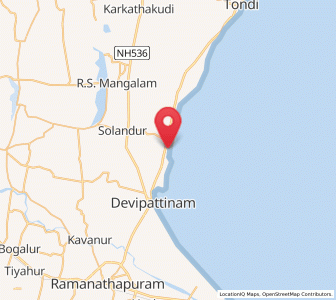 Map of Tiruppalaikudi, Tamil Nadu